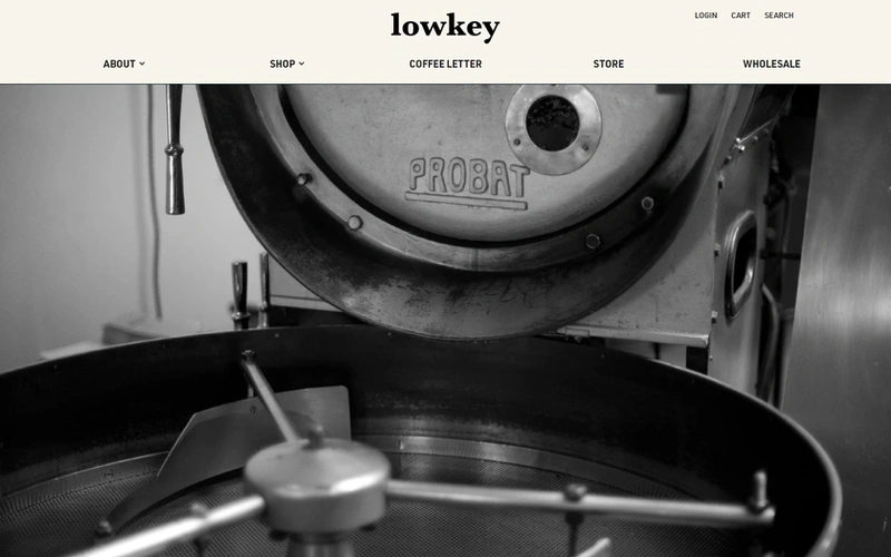 커피 브랜드 쇼핑몰, 로우키