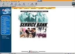 서비스뱅크 기업 홈페이지 디자인
