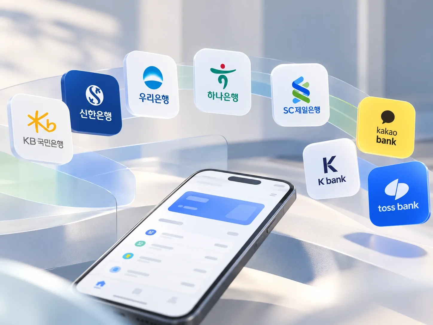 국내 시중은행·인터넷전문은행 공식 사이트