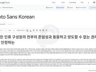 웹사이트 제작에 필요한 웹폰트 모음