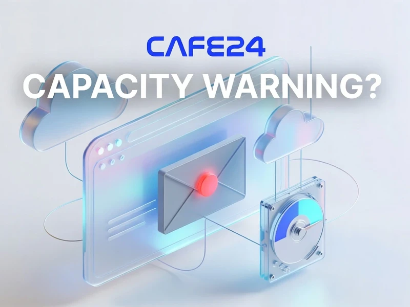 카페24 웹호스팅 용량 경고