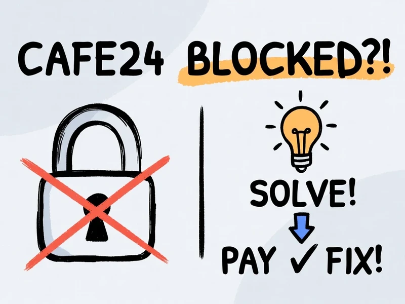 호스팅 만료로 사이트가 차단됐을 때