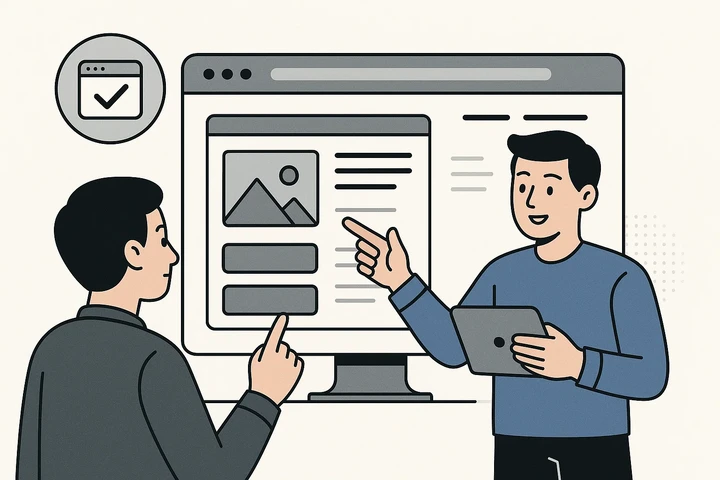 홈페이지 제작 과정은 어떻게 확인하나요?