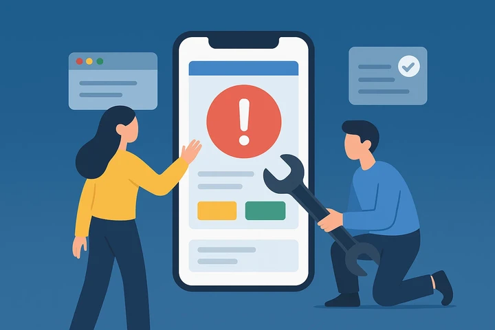 모바일 반응형 오류는 어떻게 수정하나요?