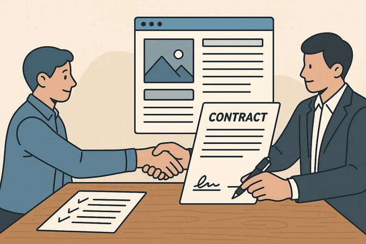 웹사이트 제작 계약 체결 절차 및 계약서 주요 내용
