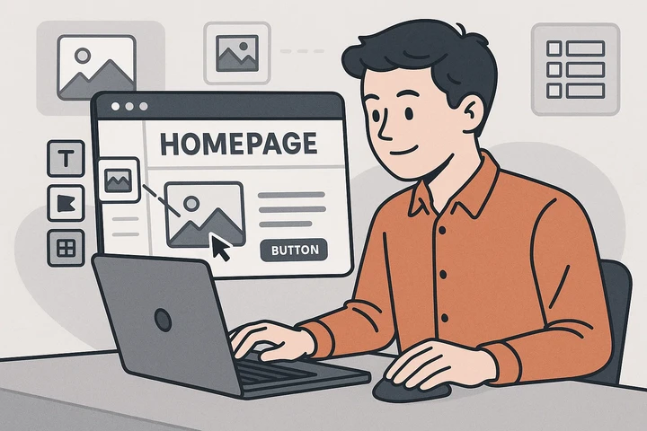 웹사이트 빌더로 제작할 수 있나요?