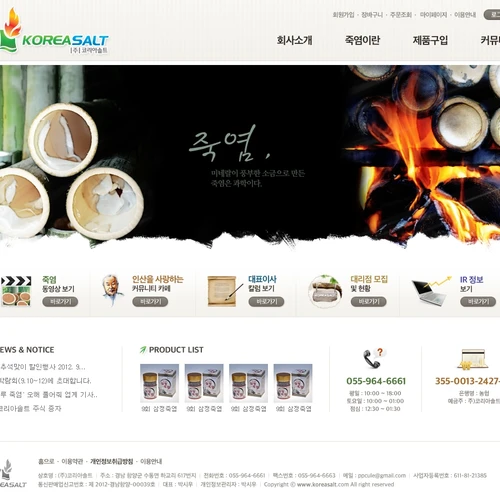 기업 홈페이지, 코리아솔트